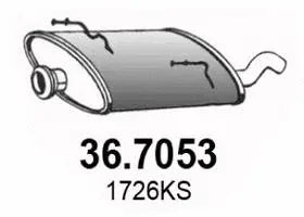 36.7053 ASSO Глушитель выхлопных газов конечный (фото 1)