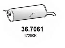 36.7061 ASSO Глушитель выхлопных газов конечный (фото 1)
