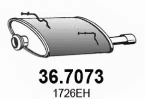 36.7073 ASSO Глушитель выхлопных газов конечный (фото 1)