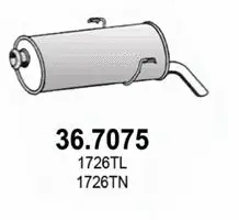36.7075 ASSO Глушитель выхлопных газов конечный (фото 1)