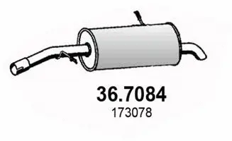 36.7084 ASSO Глушитель выхлопных газов конечный (фото 1)