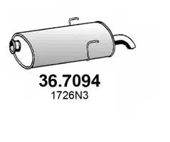 36.7094 ASSO Глушитель выхлопных газов конечный (фото 1)
