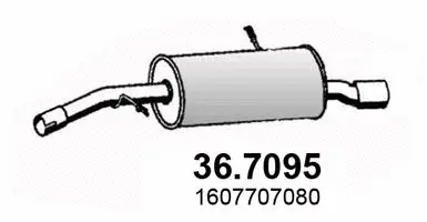 36.7095 ASSO Глушитель выхлопных газов конечный (фото 1)