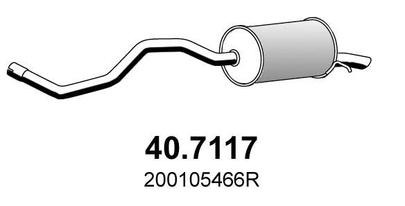 40.7117 ASSO Глушитель выхлопных газов конечный (фото 1)