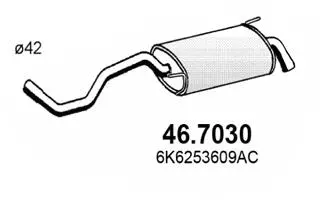 46.7030 ASSO Глушитель выхлопных газов конечный (фото 1)