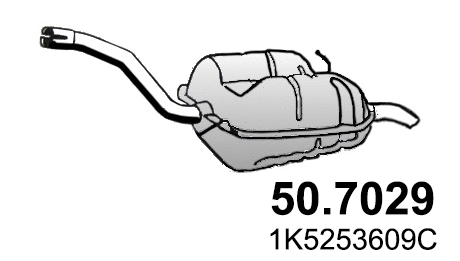 50.7029 ASSO Глушитель выхлопных газов конечный (фото 1)