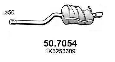 50.7054 ASSO Глушитель выхлопных газов конечный (фото 1)