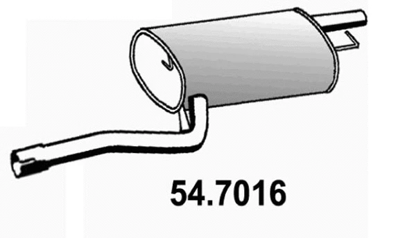 54.7016 ASSO Глушитель выхлопных газов конечный (фото 1)