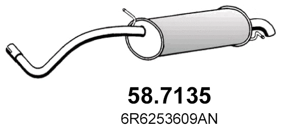 58.7135 ASSO Глушитель выхлопных газов конечный (фото 1)