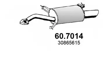 60.7014 ASSO Глушитель выхлопных газов конечный (фото 1)