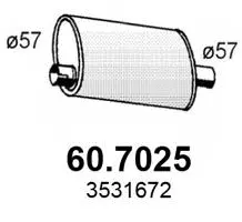 60.7025 ASSO Глушитель выхлопных газов конечный (фото 1)