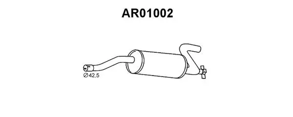 AR01002 VENEPORTE Глушитель выхлопных газов конечный (фото 1)