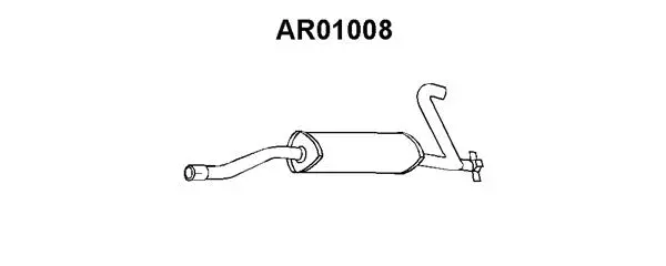 AR01008 VENEPORTE Глушитель выхлопных газов конечный (фото 1)