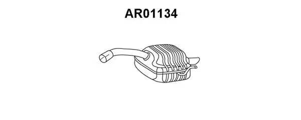 AR01134 VENEPORTE Глушитель выхлопных газов конечный (фото 1)