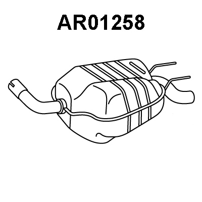 AR01258 VENEPORTE Глушитель выхлопных газов конечный (фото 1)