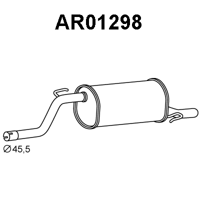 AR01298 VENEPORTE Глушитель выхлопных газов конечный (фото 1)