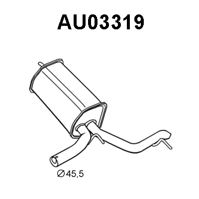 AU03319 VENEPORTE Глушитель выхлопных газов конечный (фото 1)