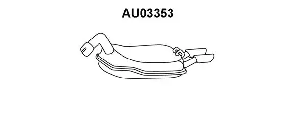 AU03353 VENEPORTE Глушитель выхлопных газов конечный (фото 1)