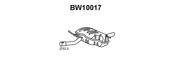BW10017 VENEPORTE Глушитель выхлопных газов конечный (фото 1)
