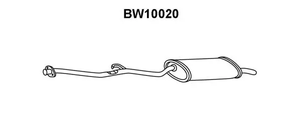 BW10020 VENEPORTE Глушитель выхлопных газов конечный (фото 1)