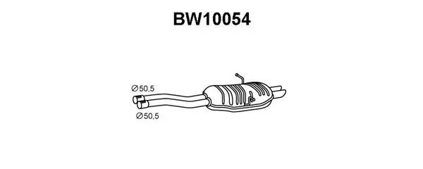 BW10054 VENEPORTE Глушитель выхлопных газов конечный (фото 1)