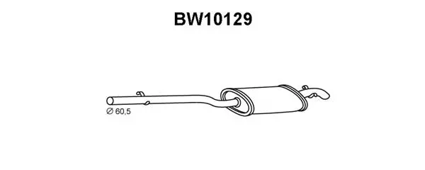 BW10129 VENEPORTE Глушитель выхлопных газов конечный (фото 1)