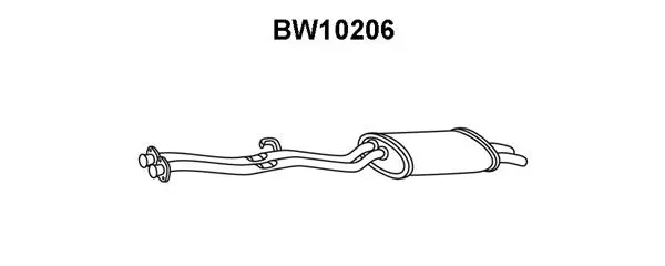 BW10206 VENEPORTE Глушитель выхлопных газов конечный (фото 1)