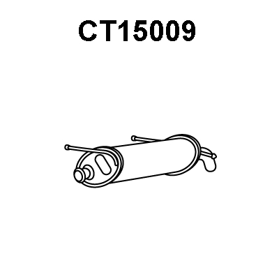 CT15009 VENEPORTE Глушитель выхлопных газов конечный (фото 1)