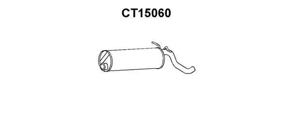 CT15060 VENEPORTE Глушитель выхлопных газов конечный (фото 1)