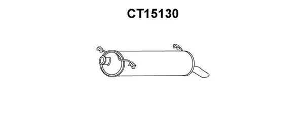 CT15130 VENEPORTE Глушитель выхлопных газов конечный (фото 1)