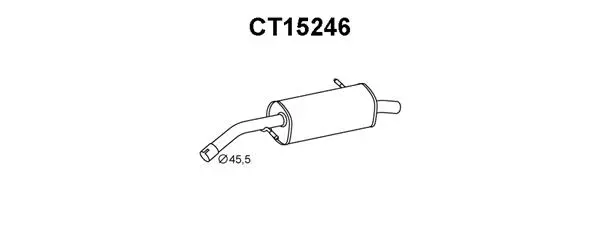 CT15246 VENEPORTE Глушитель выхлопных газов конечный (фото 1)