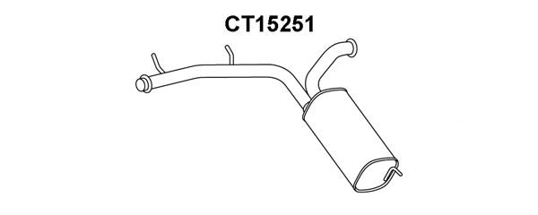 CT15251 VENEPORTE Глушитель выхлопных газов конечный (фото 1)