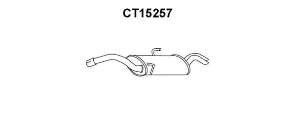 CT15257 VENEPORTE Глушитель выхлопных газов конечный (фото 1)