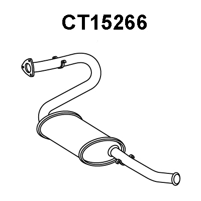 CT15266 VENEPORTE Глушитель выхлопных газов конечный (фото 1)