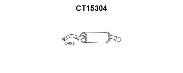 CT15304 VENEPORTE Глушитель выхлопных газов конечный (фото 1)