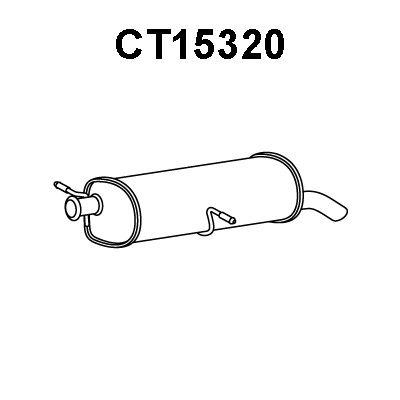 CT15320 VENEPORTE Глушитель выхлопных газов конечный (фото 1)