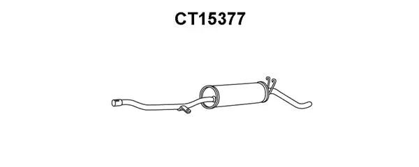 CT15377 VENEPORTE Глушитель выхлопных газов конечный (фото 1)