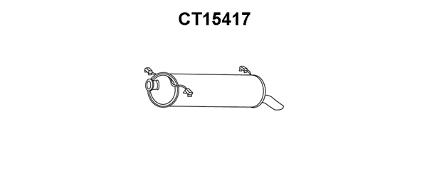 CT15417 VENEPORTE Глушитель выхлопных газов конечный (фото 1)