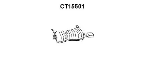 CT15501 VENEPORTE Глушитель выхлопных газов конечный (фото 1)