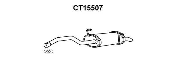 CT15507 VENEPORTE Глушитель выхлопных газов конечный (фото 1)