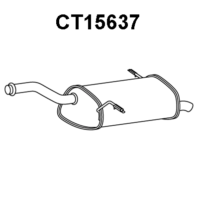 CT15637 VENEPORTE Глушитель выхлопных газов конечный (фото 1)