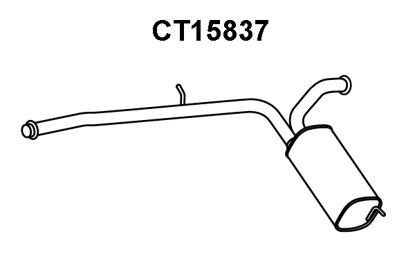 CT15837 VENEPORTE Глушитель выхлопных газов конечный (фото 1)