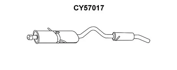 CY57017 VENEPORTE Глушитель выхлопных газов конечный (фото 1)