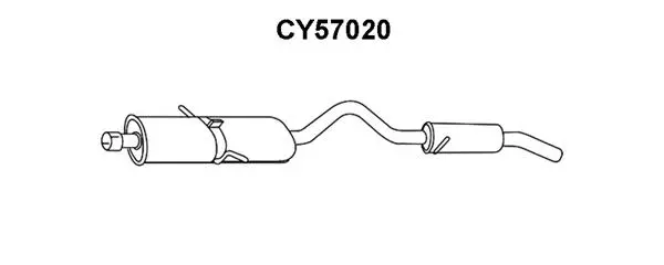 CY57020 VENEPORTE Глушитель выхлопных газов конечный (фото 1)