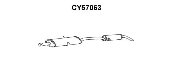 CY57063 VENEPORTE Глушитель выхлопных газов конечный (фото 1)