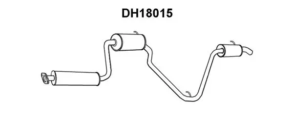 DH18015 VENEPORTE Глушитель выхлопных газов конечный (фото 1)