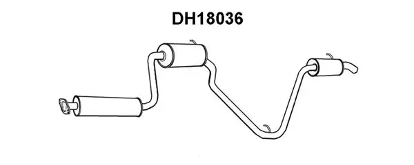 DH18036 VENEPORTE Глушитель выхлопных газов конечный (фото 1)