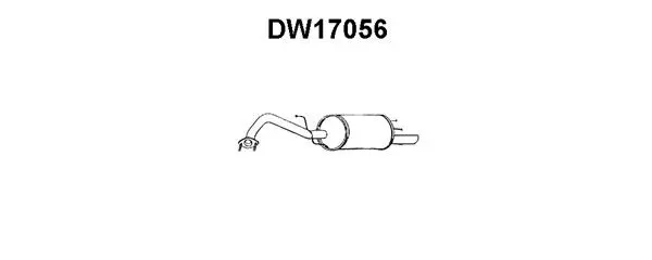 DW17056 VENEPORTE Глушитель выхлопных газов конечный (фото 1)