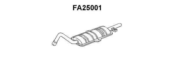 FA25001 VENEPORTE Глушитель выхлопных газов конечный (фото 1)