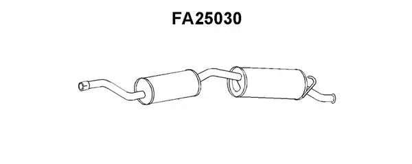 FA25030 VENEPORTE Глушитель выхлопных газов конечный (фото 1)